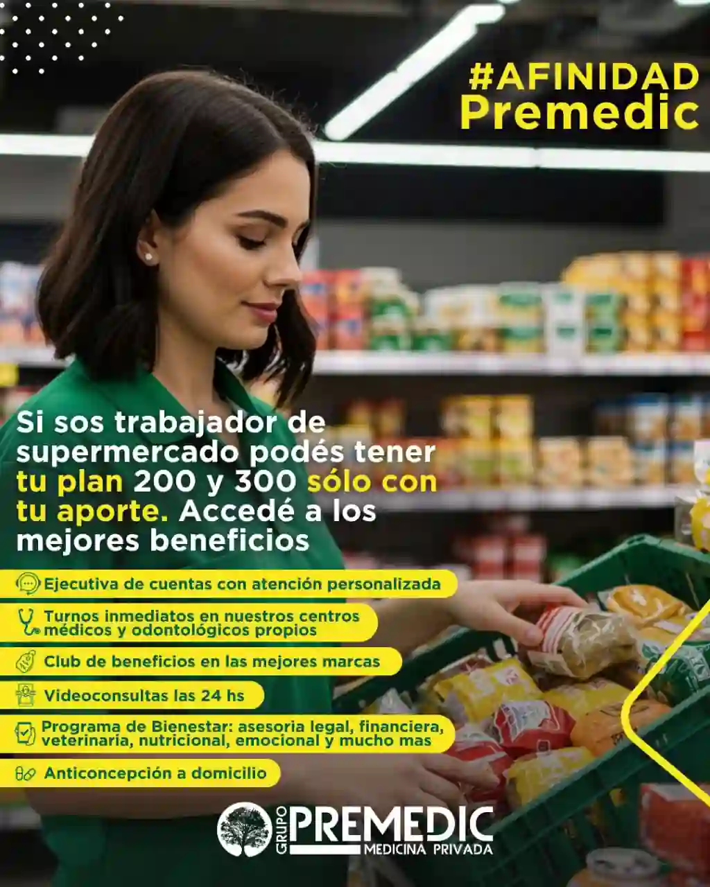 Beneficios de cobertura médica para empleados de supermercados